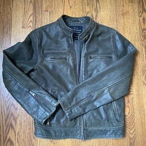 Lucky brand black label vintage leather jacket